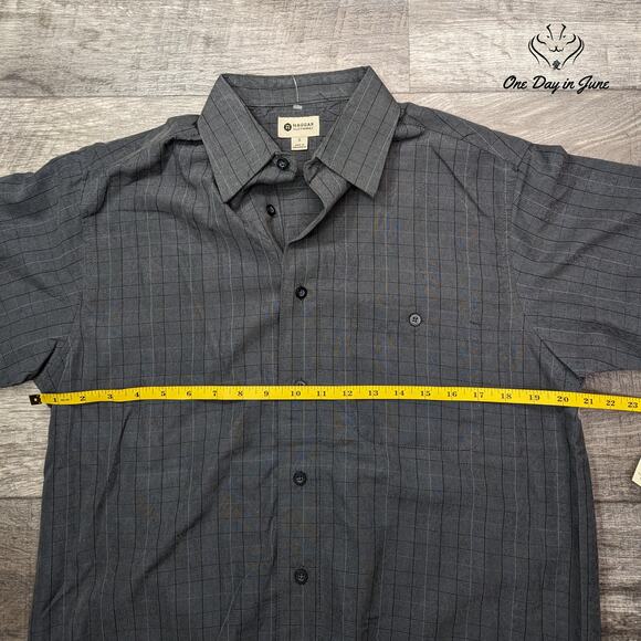 Haggar Short Sleeve Button Front Shirt Size S - Picture 3 of 5